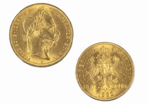 Austria - Franz Joseph I - 8 Fiorini / 20 Franchi