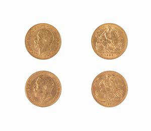 Gran Bretagna - George V - Lotto di 2 sterline