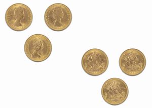 Gran Bretagna - Elizabeth II - Lotto di 3 sterline