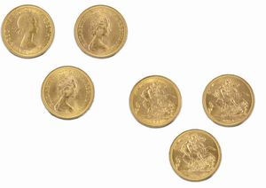 Gran Bretagna - Elizabeth II : Lotto di 3 sterline  - Asta Numismatica - Associazione Nazionale - Case d'Asta italiane