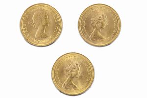 Gran Bretagna - Elizabeth II : Lotto di 3 sterline  - Asta Numismatica - Associazione Nazionale - Case d'Asta italiane