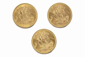 Gran Bretagna - Elizabeth II : Lotto di 3 sterline  - Asta Numismatica - Associazione Nazionale - Case d'Asta italiane