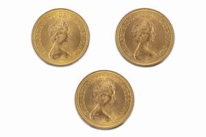 Gran Bretagna - Elizabeth II : Lotto di 3 sterline  - Asta Numismatica - Associazione Nazionale - Case d'Asta italiane