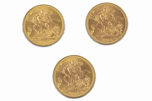 Gran Bretagna - Elizabeth II : Lotto di 3 sterline  - Asta Numismatica - Associazione Nazionale - Case d'Asta italiane