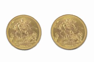 Gran Bretagna - Elizabeth II : Lotto di 2 sterline  - Asta Numismatica - Associazione Nazionale - Case d'Asta italiane