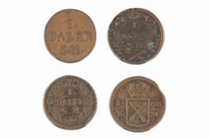 Svezia : Lotto di 4 monete  - Asta Numismatica - Associazione Nazionale - Case d'Asta italiane