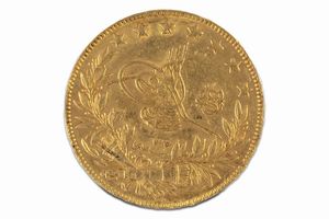 Turchia - Abdul Hamid II : 100 Kurush  - Asta Numismatica - Associazione Nazionale - Case d'Asta italiane