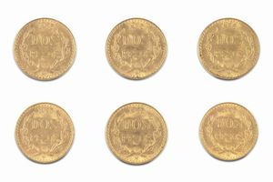 Messico - Estados Unidos Mexicanos (dal 1905) : Lotto di 6 esemplari di 2 Pesos  - Asta Numismatica - Associazione Nazionale - Case d'Asta italiane