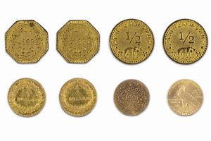 Stati Uniti d'America : Lotto di 8 monete false  - Asta Numismatica - Associazione Nazionale - Case d'Asta italiane