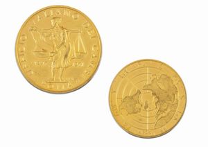 Repubblica Italiana - Medaglia in oro dell Ufficio Italiano dei Cambi