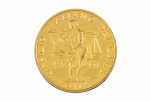 Repubblica Italiana : Medaglia in oro dell Ufficio Italiano dei Cambi  - Asta Numismatica - Associazione Nazionale - Case d'Asta italiane