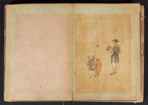 Libro con raffigurazioni di diversi mestieri, Cina, inizio XX secolo  - Asta Chinese Works of Art - Associazione Nazionale - Case d'Asta italiane