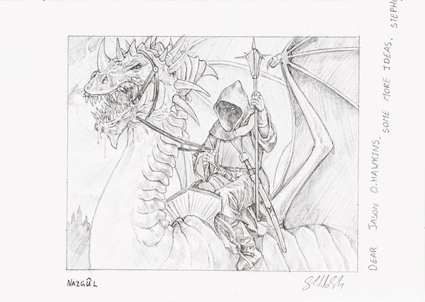 Stephen Walsh : Nazgul  - Asta L'arte de ''Il Signore degli Anelli'' - Associazione Nazionale - Case d'Asta italiane