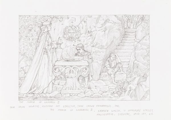 Stephen Walsh : The Mirror of Galadriel  - Asta L'arte de ''Il Signore degli Anelli'' - Associazione Nazionale - Case d'Asta italiane