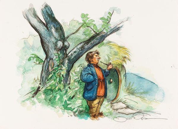 David Wenzel : Bilbo  - Asta L'arte de ''Il Signore degli Anelli'' - Associazione Nazionale - Case d'Asta italiane