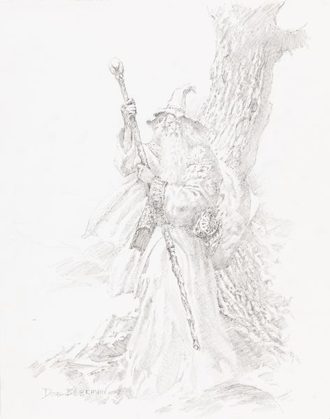 Douglas Beekman : Gandalf  - Asta L'arte de ''Il Signore degli Anelli'' - Associazione Nazionale - Case d'Asta italiane