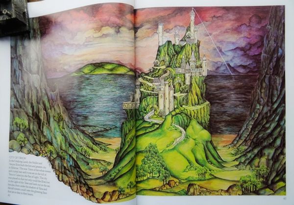 Linda Garland : Tolkien Bestiary - City of Tirion  - Asta L'arte de ''Il Signore degli Anelli'' - Associazione Nazionale - Case d'Asta italiane