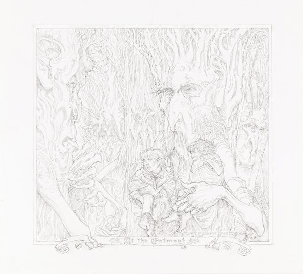 Stephen Hickman : At the Entmoot  - Asta L'arte de ''Il Signore degli Anelli'' - Associazione Nazionale - Case d'Asta italiane