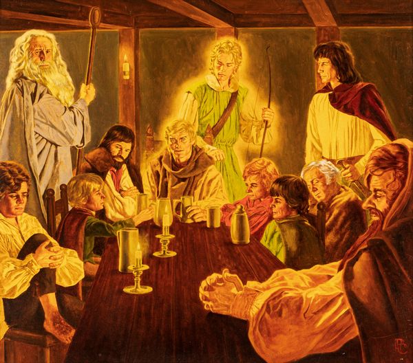 Peter Caras : The Council of Elrond  - Asta L'arte de ''Il Signore degli Anelli'' - Associazione Nazionale - Case d'Asta italiane