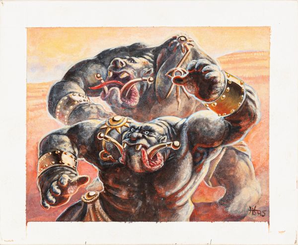 Heather Hudson : Half-Trolls of Far Harad  - Asta L'arte de ''Il Signore degli Anelli'' - Associazione Nazionale - Case d'Asta italiane