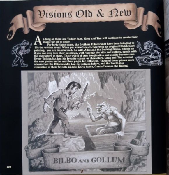 Greg & Tim Hildebrandt : Bilbo and Gollum  - Asta L'arte de ''Il Signore degli Anelli'' - Associazione Nazionale - Case d'Asta italiane