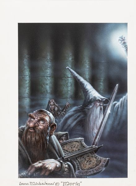 Luca Michelucci : Moria l'antico regno dei nani  - Asta L'arte de ''Il Signore degli Anelli'' - Associazione Nazionale - Case d'Asta italiane