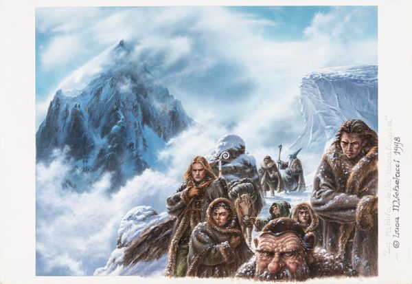 Luca Michelucci : La rabbia della montagna  - Asta L'arte de ''Il Signore degli Anelli'' - Associazione Nazionale - Case d'Asta italiane
