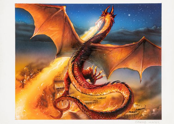 Angelo Montanini : Smaug Ahunt  - Asta L'arte de ''Il Signore degli Anelli'' - Associazione Nazionale - Case d'Asta italiane