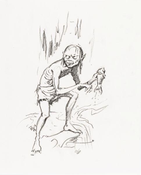 Ted Nasmith : Gollum  - Asta L'arte de ''Il Signore degli Anelli'' - Associazione Nazionale - Case d'Asta italiane