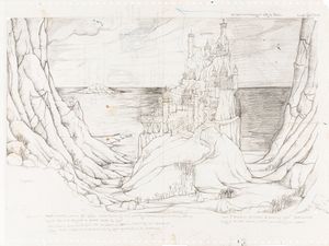 Linda Garland : Tolkien Bestiary - City of Tirion  - Asta L'arte de ''Il Signore degli Anelli'' - Associazione Nazionale - Case d'Asta italiane
