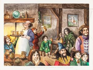 Capucine Mazille - Frodo in the tavern