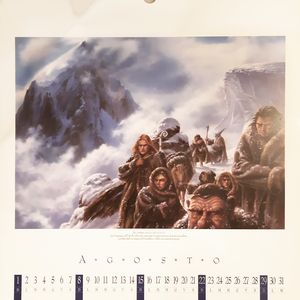 Luca Michelucci : La rabbia della montagna  - Asta L'arte de ''Il Signore degli Anelli'' - Associazione Nazionale - Case d'Asta italiane