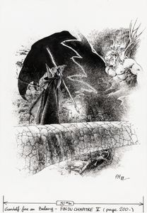 Philippe Munch - Gandalf affronta il Balrog