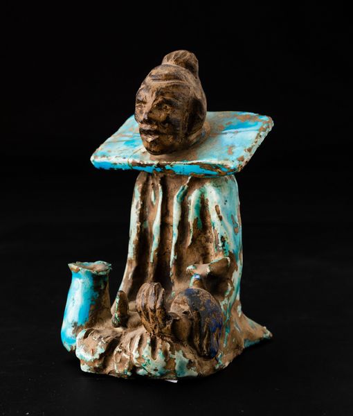 Figura di saggio in terracotta parzialmente invetriata, Cina, Dinastia Qing, XIX secolo  - Asta Arte Orientale - Associazione Nazionale - Case d'Asta italiane