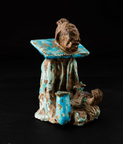 Figura di saggio in terracotta parzialmente invetriata, Cina, Dinastia Qing, XIX secolo  - Asta Arte Orientale - Associazione Nazionale - Case d'Asta italiane