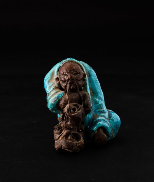 Figura di saggio in terracotta parzialmente invetriata, Cina, Dinastia Qing, XIX secolo  - Asta Arte Orientale - Associazione Nazionale - Case d'Asta italiane