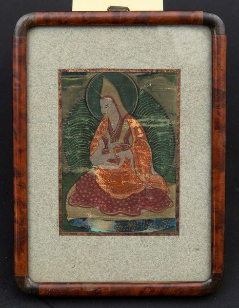 Piccolo dipinto su seta raffigurante Lama Tsonkapa, Tibet, XIX secolo  - Asta Arte Orientale - Associazione Nazionale - Case d'Asta italiane