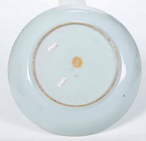 Piatto in porcellana Imari con soggetto naturalistico e motivi floreali, Giappone, periodo Meiji (1868-1912)  - Asta Arte Orientale - Associazione Nazionale - Case d'Asta italiane