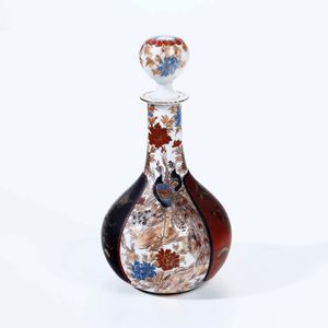 Bottiglia in porcellana a decoro Imari, Giappone, XIX secolo  - Asta Arte Orientale - Associazione Nazionale - Case d'Asta italiane