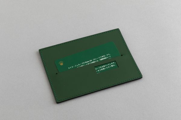 ROLEX - Portacarte Rolex verde  - Asta Orologi  - Associazione Nazionale - Case d'Asta italiane