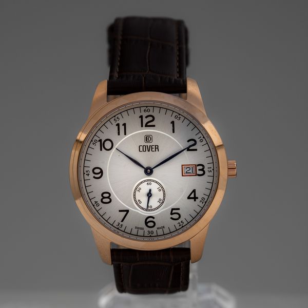 COVER - Orologio al quarzo laminato con quadrante Argent� e piccoli secondi in basso  - Asta Orologi  - Associazione Nazionale - Case d'Asta italiane