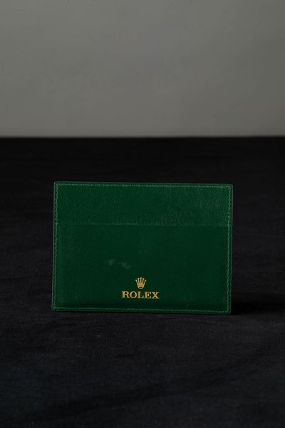 ROLEX - Portacarte Rolex verde  - Asta Orologi  - Associazione Nazionale - Case d'Asta italiane