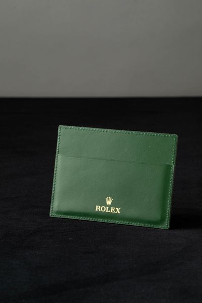ROLEX - Portacarte Rolex verde  - Asta Orologi  - Associazione Nazionale - Case d'Asta italiane