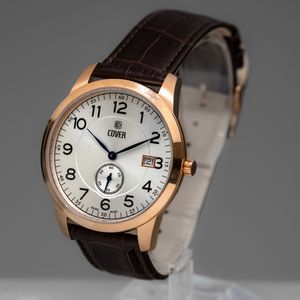 COVER - Orologio al quarzo laminato con quadrante Argent� e piccoli secondi in basso  - Asta Orologi  - Associazione Nazionale - Case d'Asta italiane