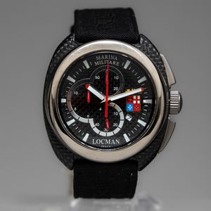LOCMAN - Cronografo per la Marina Militare con cassa in titanio e fibra di carbonio ref 134 con astuccio originale nuovo  - Asta Orologi  - Associazione Nazionale - Case d'Asta italiane