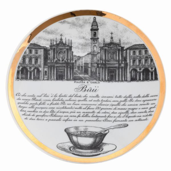 Piero Fornasetti : Milano, 1970 ca  - Asta Solo Fornasetti - Associazione Nazionale - Case d'Asta italiane