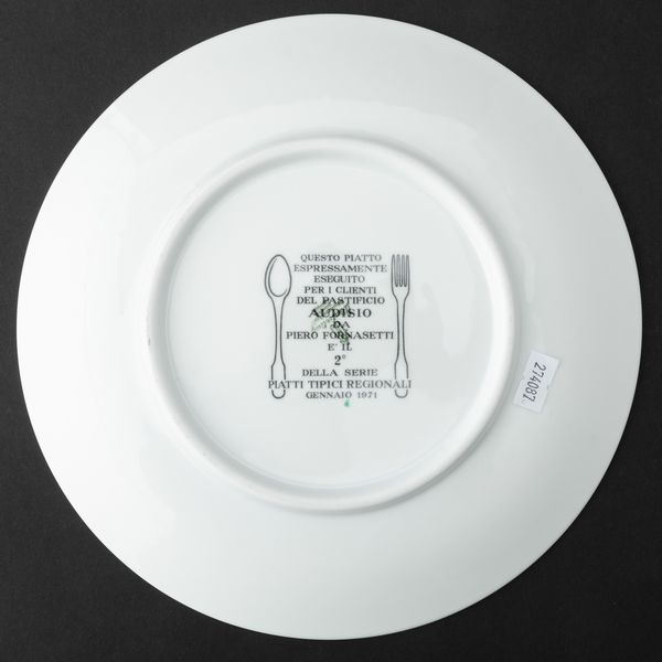 Piero Fornasetti : Milano, 1970 ca  - Asta Solo Fornasetti - Associazione Nazionale - Case d'Asta italiane