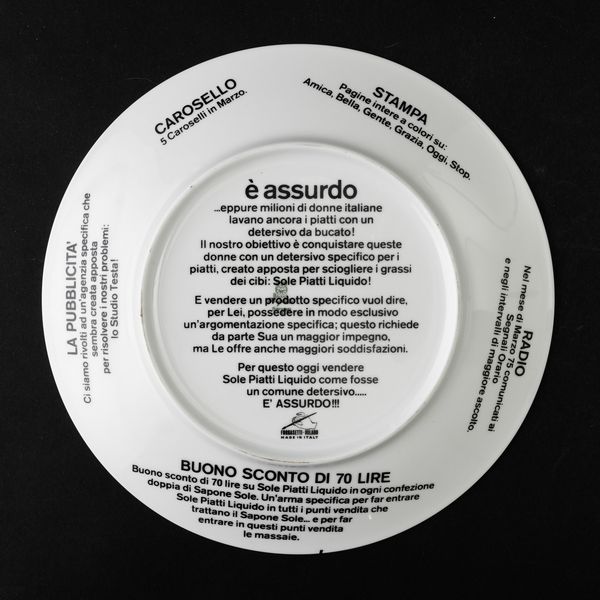 Piero Fornasetti : Milano, 1970 ca  - Asta Solo Fornasetti - Associazione Nazionale - Case d'Asta italiane