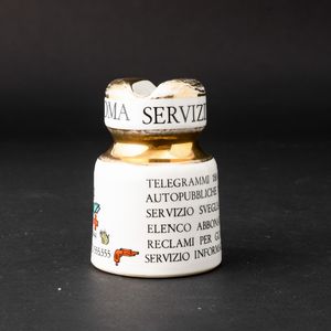 Piero Fornasetti : Milano, 1950  - Asta Solo Fornasetti - Associazione Nazionale - Case d'Asta italiane