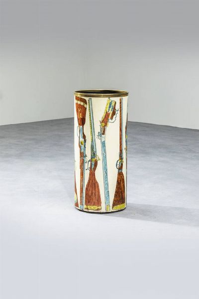 PIERO FORNASETTI Milano 1913 - 1988 : Portaombrelli della serie Fucili  - Asta Design - Associazione Nazionale - Case d'Asta italiane